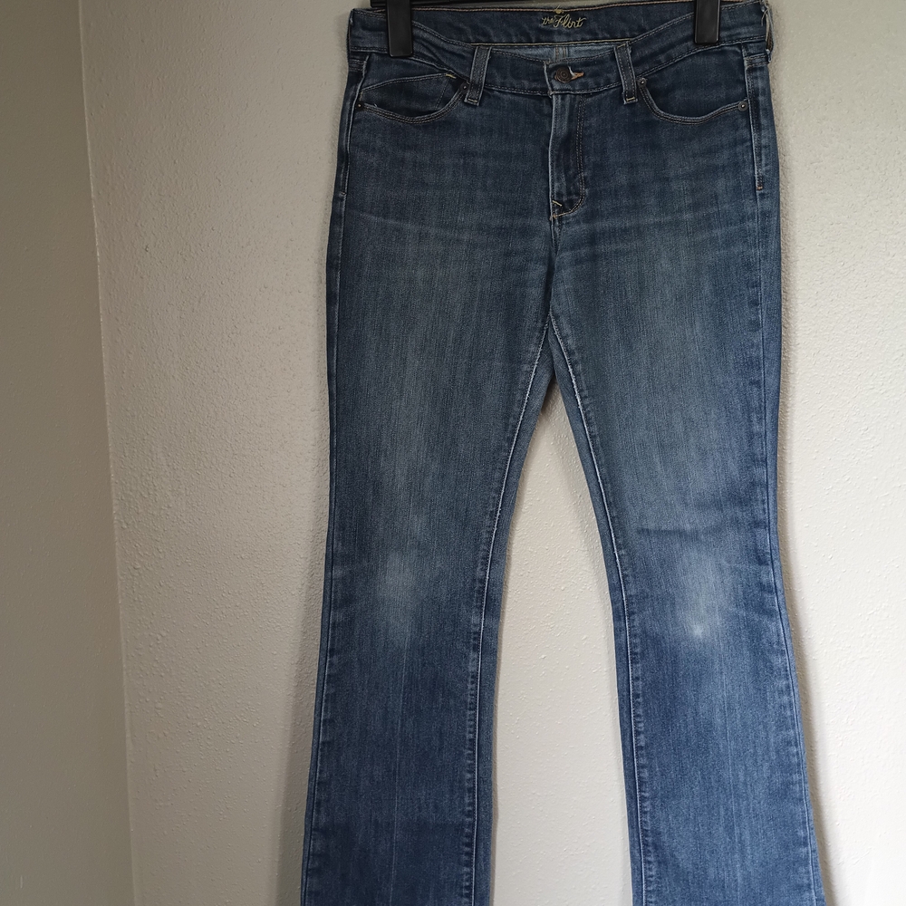 Old Navy Blue Flare Wide Leg Jeans 8 Long